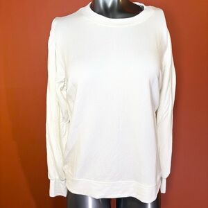 Summersalt Cream French Terry Puff Sleeve Sweatshirt